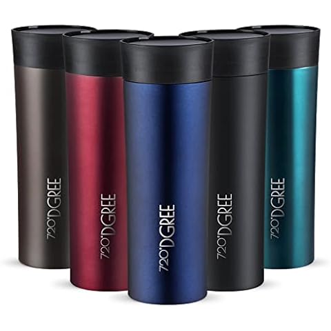 720°DGREE Travel Mug “PleasureToGo“ - 450ml - Leakproof, BPA-Free Stainless Steel Thermo Cup for Coffee & Tea to Go with Lid - Vacuum Insulated Flask - For Hot & Cold Drinks When- & Wherever you Want Cover