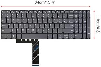 Replacement Keyboard Compatible with Lenovo V145-15AST V320-17isk V320-17ikb.IdeaPad 130-15AST 320-15ABR 320-15AST 320-15IAP 320-17AST 320-17ISK 330-15AST US Layout Grey No Frame