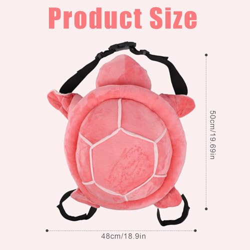 Turtle Butt Pads for Skiing, Cute Adjustable Hip Protection for Snowboarding Skating, Thick Cushion Skiing Protective Gear for Kids Adults (Pink) - Image 3