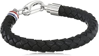 Tommy Hilfiger Jewelry Men's Leather Bracelet Black - 2700510
