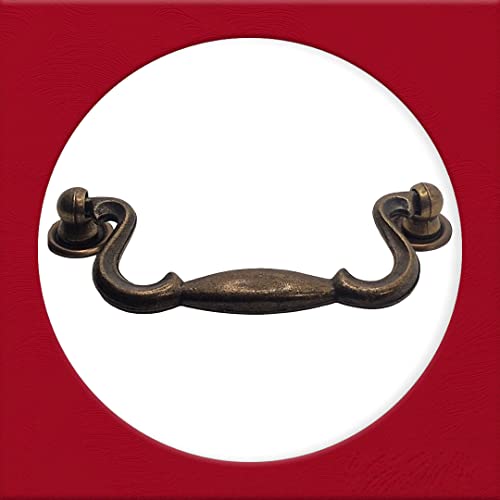 Universal Hardware Vintage Cabinet Brass Handle - Swan Neck Drop Handles 644-07 - Image 6