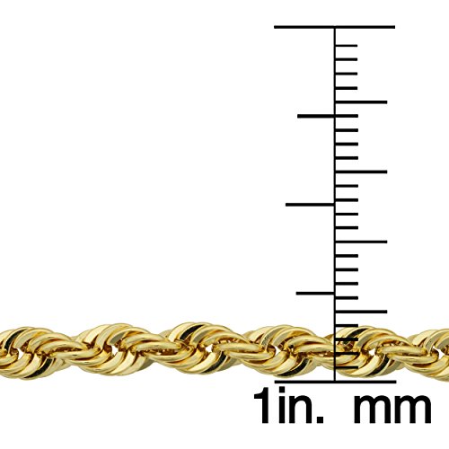 Kooljewelry 14k Yellow Gold Filled 4.2mm Rope Chain Necklace (16, 18, 20, 22, 24, 26, 30 or 36 inch)3
