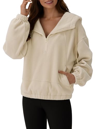ZAFUL Thick Fleece Jacket Women 2025 Winter Crop Half...