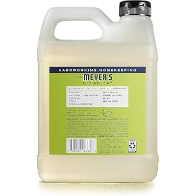 Mrs. MEYER'S CLEAN DAY Liquid Hand Soap Refill Lemon Verbena 33 Fl Oz (Pack of 5)