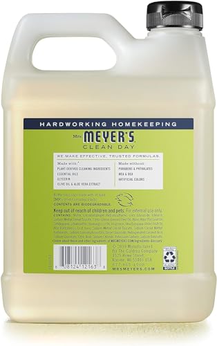 Image of MRS. MEYER'S CLEAN DAY Hand Soap Refill, Made with Essential Oils, Lemon Verbena, 33 Fl. Oz - Pack Of 2