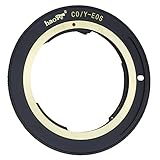 Haoge レンズマウントアダプター Contax/Yashica C/Y CYマウントレンズからCanon EOS Rebel 80D 70D 60D 50D 550D 500D 5D 5DS 7D EF EF-Sマウントカメラ用