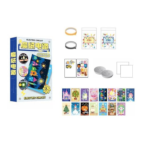Kaeltsyn Biglietto di auguri elettronico semplice da montare, divertente circuito elettronico, per progetti artigianali per bambini, feste di compleanno