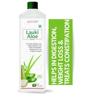 Elcon's Lauki Aloevera Juice 1 litre (Sugar free|Weight loss|Digestion|100% Pure)