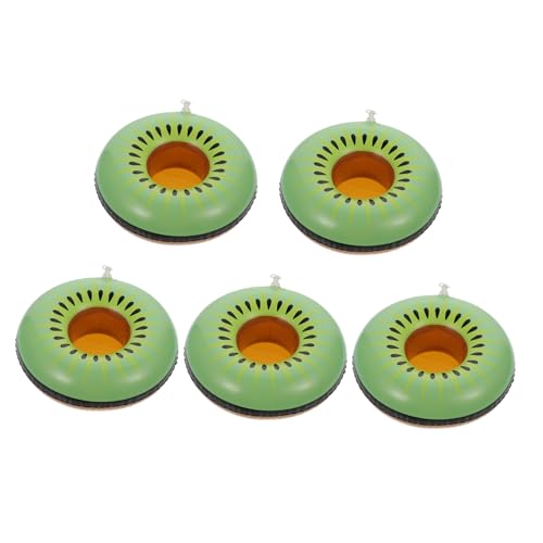 BCOATH 1 Ensemble 5 Pièces Porte-Gobelet Gonflable Piscine Boisson Flotteur Gonflable Tasse Coaster Sauter Boisson Coaster Piscine Porte-Boisson Gonflable Porte-Gobelet Portable