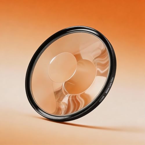 KOJAES Prism Lens 77mm Vortex Filter- Creative Bokeh Swirl Effect Lens Filter for Dreamy Portraits and Night Photography