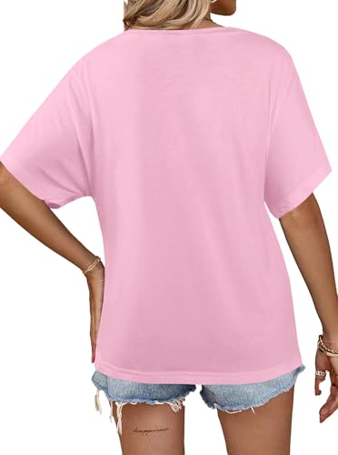 Image of Hilinker Womens Sexy Off The Shoulder Tops Short Batwing Sleeve T Shirt Oversized Casual Tee