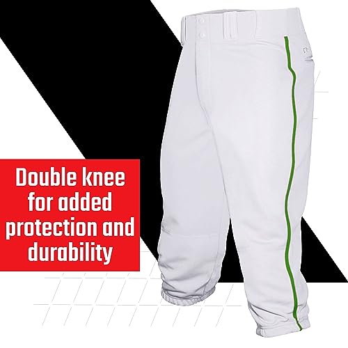 CHAMPRO Parte inferior aberta masculina, Branco | Verde, XXG