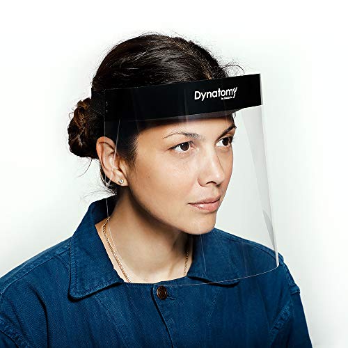 Dynatomy Face Shields 2-pack, Made in USA, Full Coverage PPE by D'Addario (DFSM-1-2)