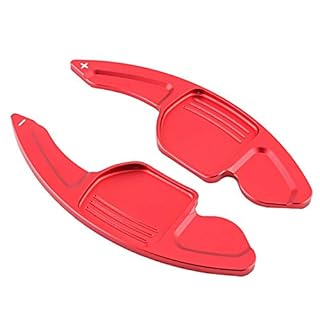 EVGATSAUTO 2Pcs Aluminum Alloy Steering Wheel Shift Paddle Extender Compatible with Audi A4 A5 A6 A7 Q5 Q7 S3 S5 S6 S7 S8 RS3 RS6 RSQ5 2011-2018, Car Interior Accessories