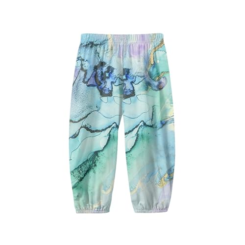Image of Unisex Little Kids Yoga Trousers Bohemian Beach Pants Baggy Harem Activewear for Boys and Girls Age 3-10