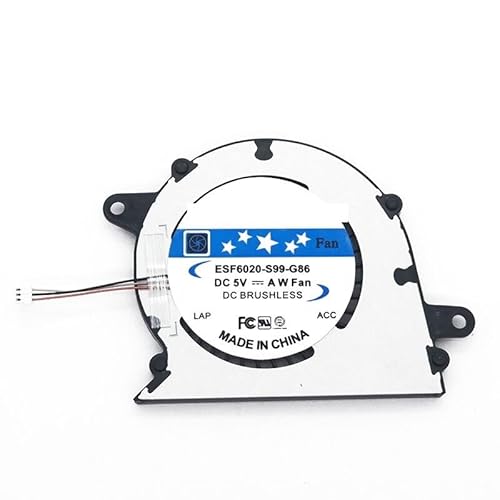 WGGYGMD Ventilador de CPU para portátil Sony VAIO SVT1121B2EW SVT1121B4E SVT1121C4E SVT1121C5 SVT112190S SVT112190X SVT11217 SVT11218
