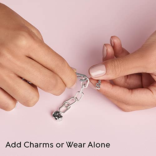Link Design Pandora ME Jewelry Sterling Silver Bracelet for Unisex 19 Cm - Thumbnail 4