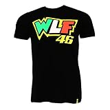  Valentino Rossi VR46 Moto GP Race WLF Schwarz T-shirt Offiziell 2018