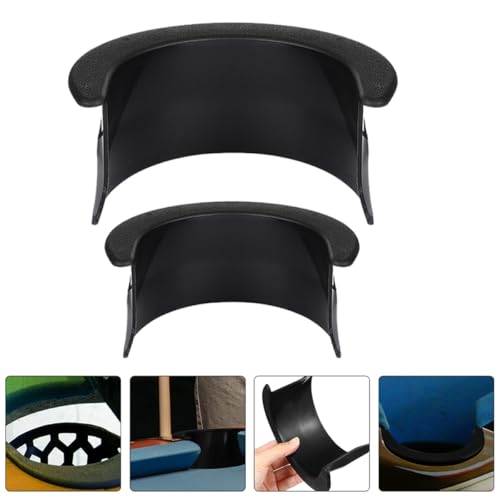 Forro de bolsillo de plástico negro para mesa de billar, pack protector de 12 piezas 3
