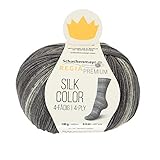 Alcance del suministro: 1x Schachenmayr REGIA Premium Silk Color, 100g /Lana de punto de alta calidad para calcetines dimensionalmente estables de cualquier tipo / Prueba de tejido: 10x10 = 30Mx42R