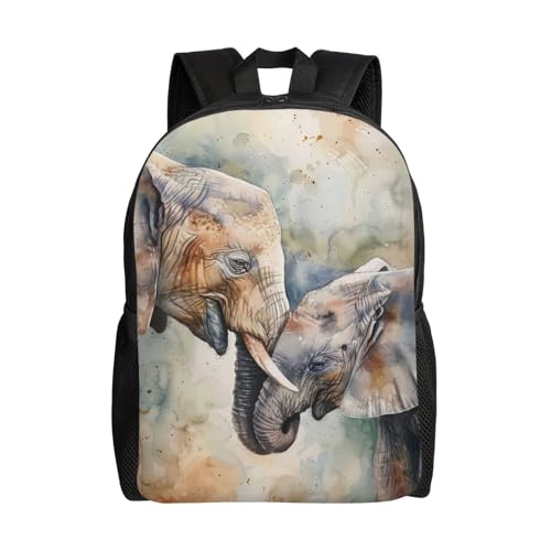 Unisex Backpack Elephant Mother Love 16Inch Lightweight Backpack Gym Casual Daypack for Women Men Gift