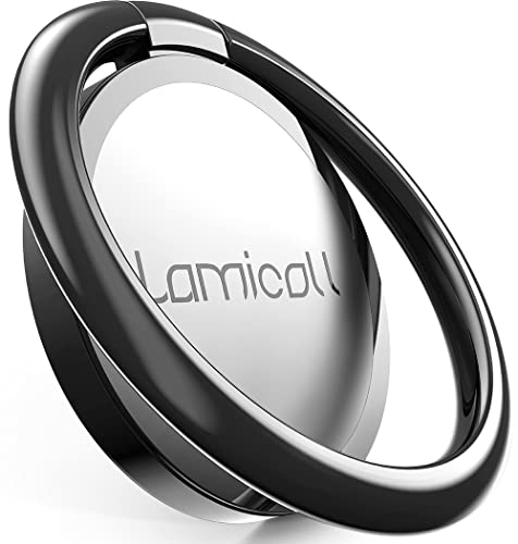 Phone Ring Holder, Lamicall Finger Ring Stand : Universal Cell Phone Cradle Kickstand Compatible With Iphone Xs Max Xr X 8 7 6 6S Plus 5S, Galaxy S8 S7 S6, All Android Smartphone - Black - 02 #TOP7