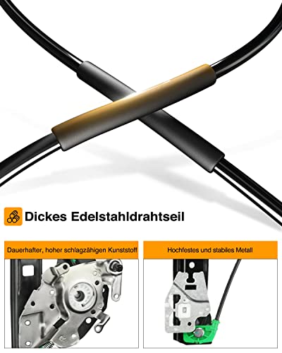 Frankberg Fensterheber Vorne Rechts Kompatibel mit 3er E46 316 318 320 323 325 328 330 Limousine Kombi 1998-2005 51337020660 - Image 6