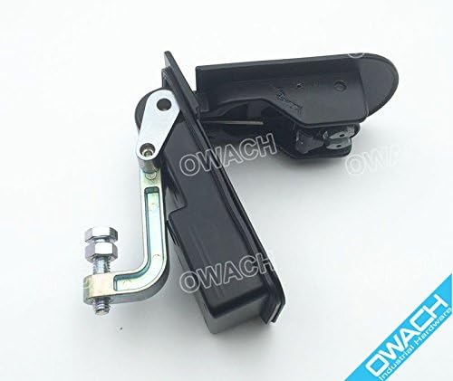RV Compartment Lock Trigger Latch Baggage Door Latch, with Key, Flat Bracket, Long Grip arm - Adjustable Grip Range: 1.77"-2.25"(45-57mm) (1 Pack)