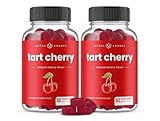 NutraChamps Tart Cherry Gummies - Tart Cherry Extract with Celery Seed - Uric Acid Cleanse Supplement - Antioxidant, Joint Comfort, Flexibility, Immune Health, Sleep - 60 Vegan Gummies (2-Pack)
