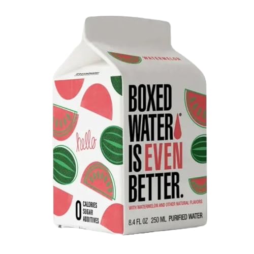 Mini Watermelon Boxed Water 8.5 oz - 24 Pack