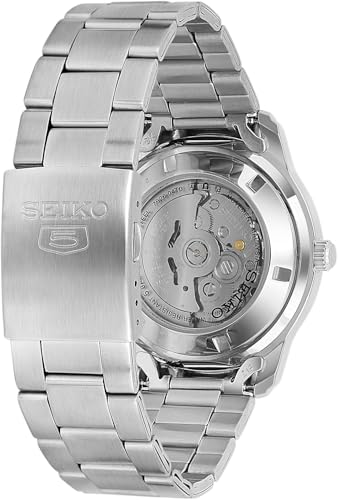 Seiko 5 Automatic Blue Dial Stainless Steel Watch for Men - Image 7