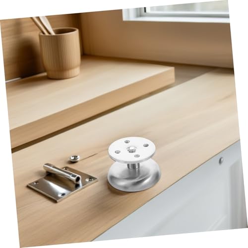 Pieds de meuble réglables acier inoxydable WOONEKY avec vis pour table et armoire x4