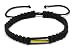 Produktbild Buddhistisches Armband, mit Amulett aus Messing, Handarbeit, thailändisches Design, für Karma, Glück, Liebe, Freundschaft, Yoga, Meditation, Achtsamkeit (Schwarz)