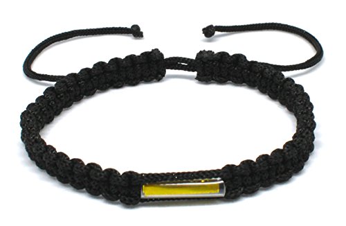 Origin Siam Amulette bouddhiste de Thaïlande Bracelet en cuivre fait à la main, pour bénir votre karma et vous porter chance Pour lamitié, la méditation et le yoga Noir