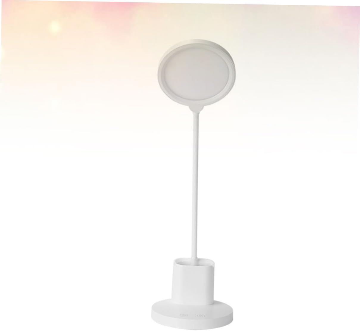 USB Rechargeable Led Reading Lamp with Touch Screen Adjustable Color Temperature Flexible Gooseneck Eye-Caring Desk Light for Home Office and Camping White