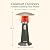 Cuisinart Portable Tabletop Patio Heater, 11,000 BTU Outdoor Propane Heater with Safety Tilt Switch and Adjustable Heat, Burner Screen Guard, 30 sq. Foot Heat Range, Gray
