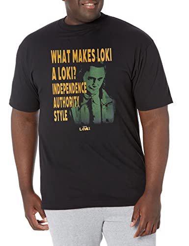 Marvel Lady Loki T-Shirt Homme en coton col rond noir