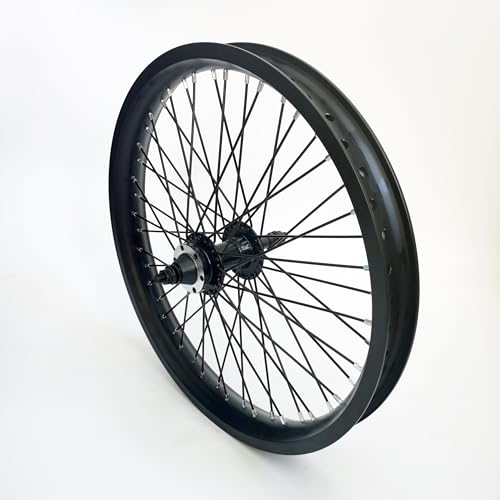Image of 20 inch /26 inch x 1.85 inch Heavy Duty Bike Rim Wheel Set, 12 Gauge 48 Spokes Wheelset, Double Wall Aluminum Alloy Bicycle Wheels Rims (Front & Rear) Disc Brake