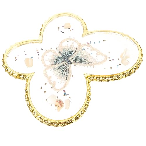 Beavorty メイクアップミキシングパレット クリスタルアゲートパレット 化粧品パレット ネイルアートパレット 顔料混合プレート 星型ネイルパレット ポリッシュカラーミキシングプレート ネイルミ