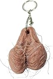 TYDFZD Funny Hairy Balls Keychain - Him Her Boy Girl, 1PC Charm Bag Keychain for Fun