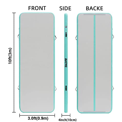 Dairtrack Ibatms Air Tumbling Mat Tumble Track,10Ft Inflatable Air Gymnastics Mat For Gymnastics Training/Home Use/Cheerleading/Yoga/Water #TOP1