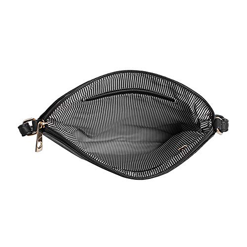 Image of SG SUGU Lightweight Medium Crossbody Bag Shoulder Bag with Tassel and Zipper Pocket