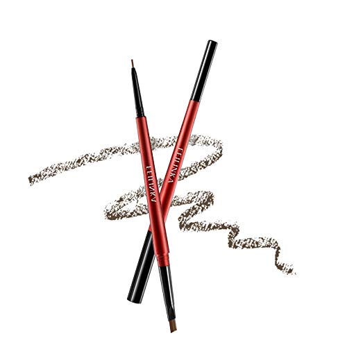 Preisvergleich Produktbild Onlyoily Augenbrauenstift, Augenbrauenstift Wasserfest, Doppelkopf Augenbrauenstift, Wasserdicht Wischfester Automatisch Make-up Stift Pinsel für Augenbrauen Make-up (01)