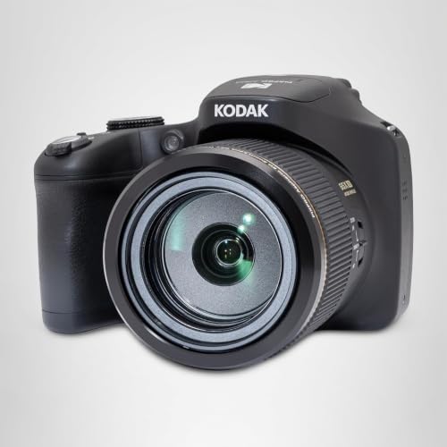 Kodak PIXPRO AZ653 BK Appareil Photo Bridge 20MP CMOS – Zoom Optique 65x, Écran 3.0" LCD, EVF, WiFi, Vidéo 1080p FHD, Stabilisation OIS, Batterie Li-ION, HDMI, USB-C, SDXC