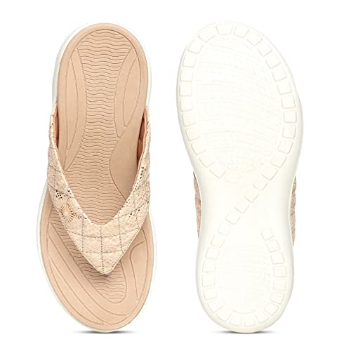 Image of Marc Loire Women's Comfortable Flip Flop Casual T-Strap Flats Slippers