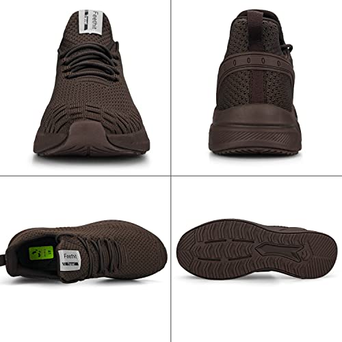 Image of Feethit Mens Slip On Walking Shoes Blade Tennis Shoes Non Slip Running Shoes Lightweight Workout Shoes Breathable Mesh Fashion Sneakers