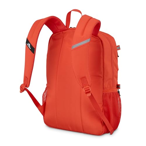 Image of High Sierra Everclass Backpack - Travel or Work Laptop Bookbag with 360 Reflectivity, Dual Water Bottle Pockets & Fits Laptops Up To 15.6 inch, One Size, ORANGE FLARE