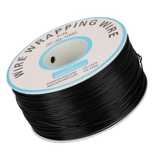 Filo Avvolgente, Miedziana Zinna 30awg 1roll Cavo Siliconi, LAD di Prova Elettronico LAD a LPOP LCD (BLACK)