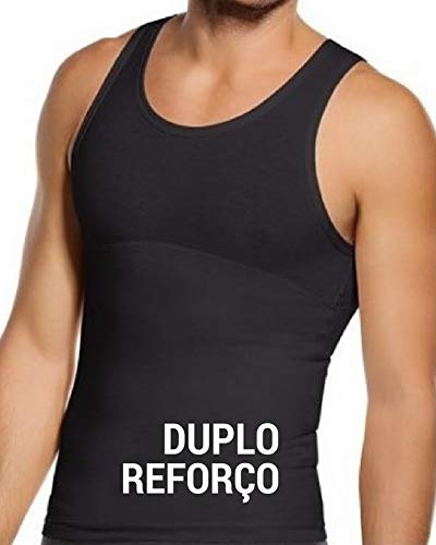 Cinta Modeladora Masculina Colete Redutor Postura Bodyshaper Slim Fitness Preto EGG