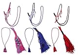Größe: Shetty - Pony - Cob - Full / Farbe: blau - Anhänger Traumfänger / pink - Anhänger Perlen und Metallblätter / rot - Anhänger Perlen und Federn